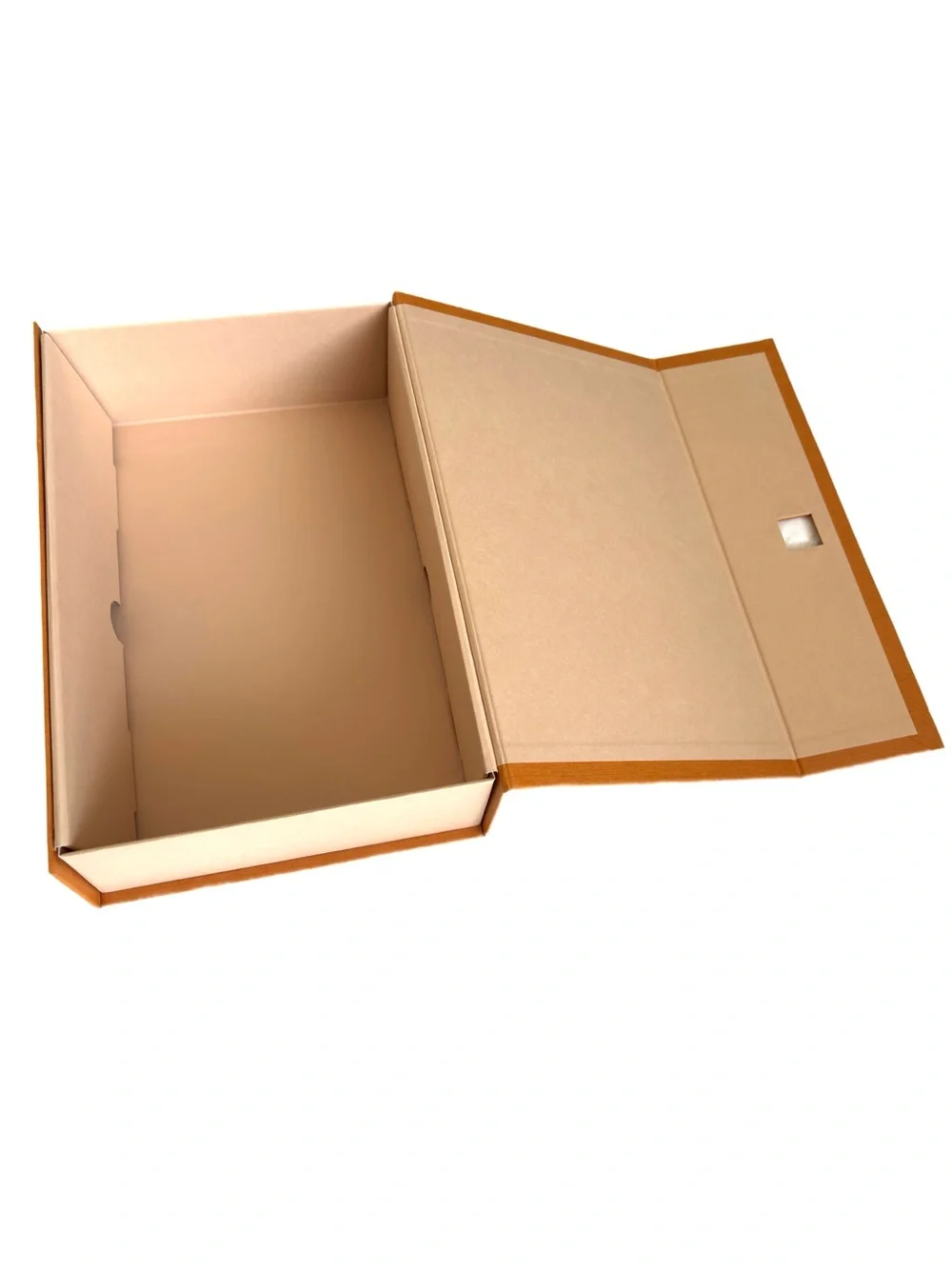 Louis Vuitton LV Orange Magnetic Gift Box and Shopping Bag w/Blue Ribbon Handles